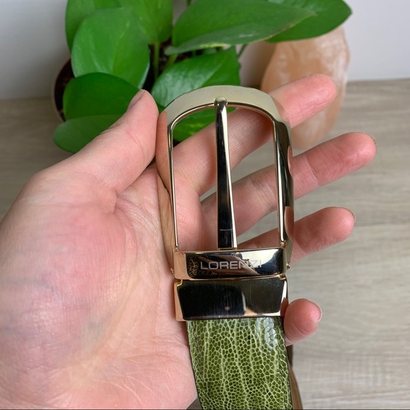 Lorenzi | Ostrich Leather Belt